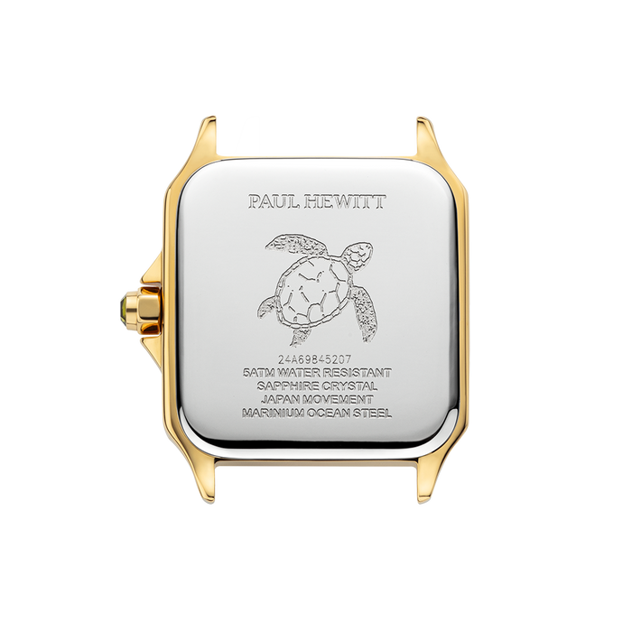 Petite Tortue white & gold