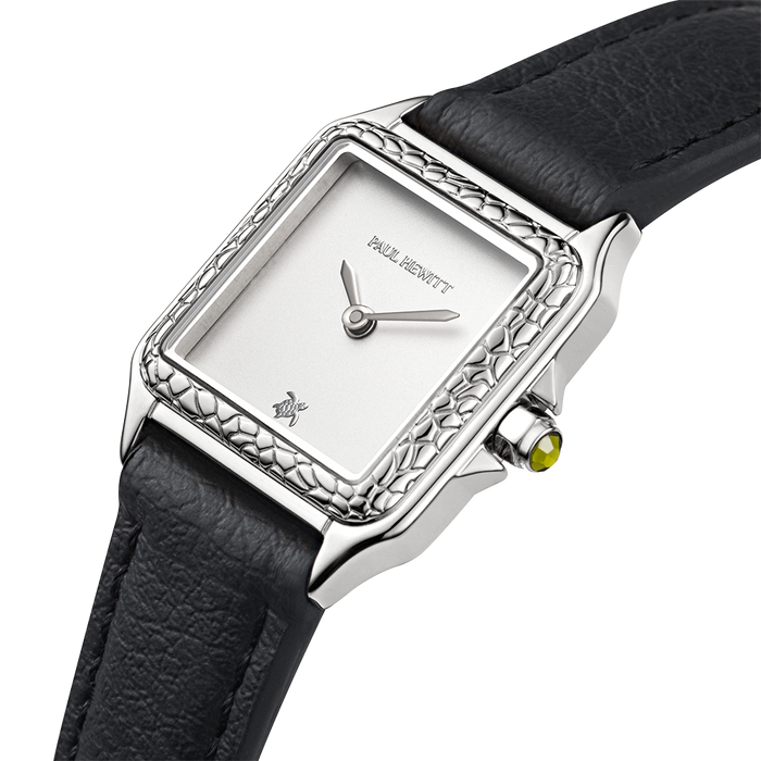 Petite Tortue white & silver