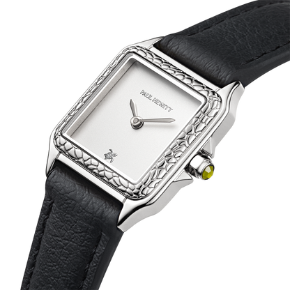 Petite Tortue white & silver