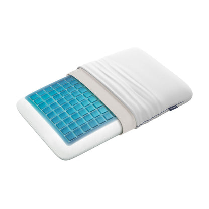 Technogel Pixel Deluxe half covered on a white background