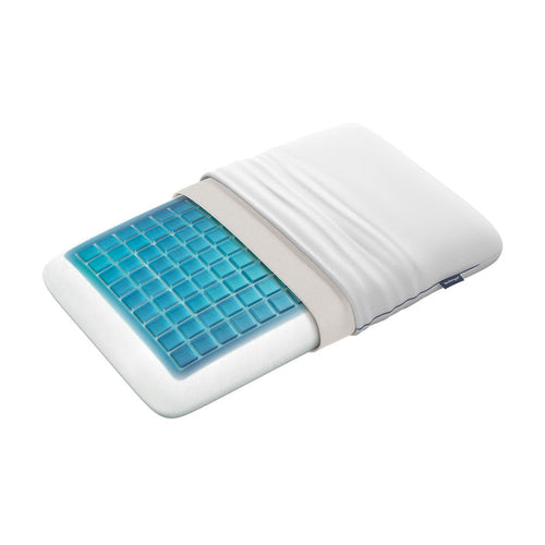 Technogel Pixel Deluxe half covered on a white background