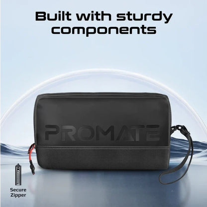 Promate Vali Light Weight, Organizer Pouch, Black