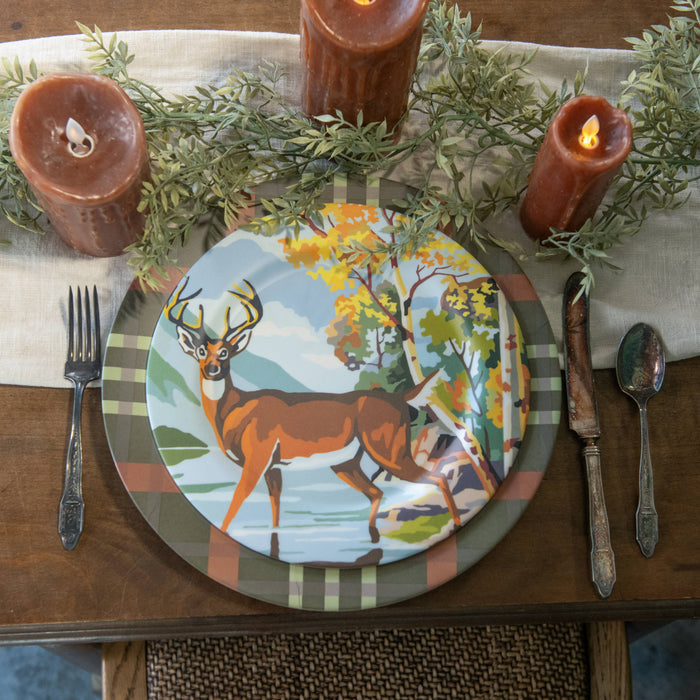 Ragon House Vintage Inspired Paint By Numbers Deer By Water Plate