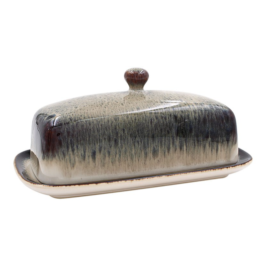 Reactive Glaze Butter Dish