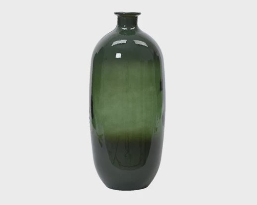 Recycled Glass Vase - Rosemary Green