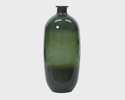 Recycled Glass Vase - Rosemary Green