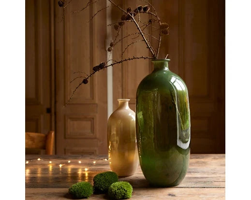 Recycled Glass Vase - Rosemary Green