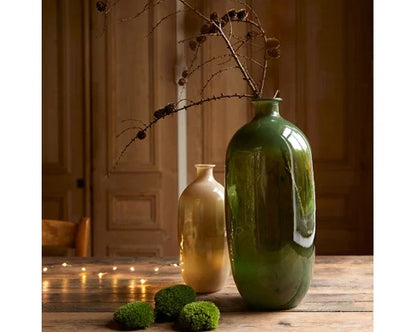 Recycled Glass Vase - Rosemary Green