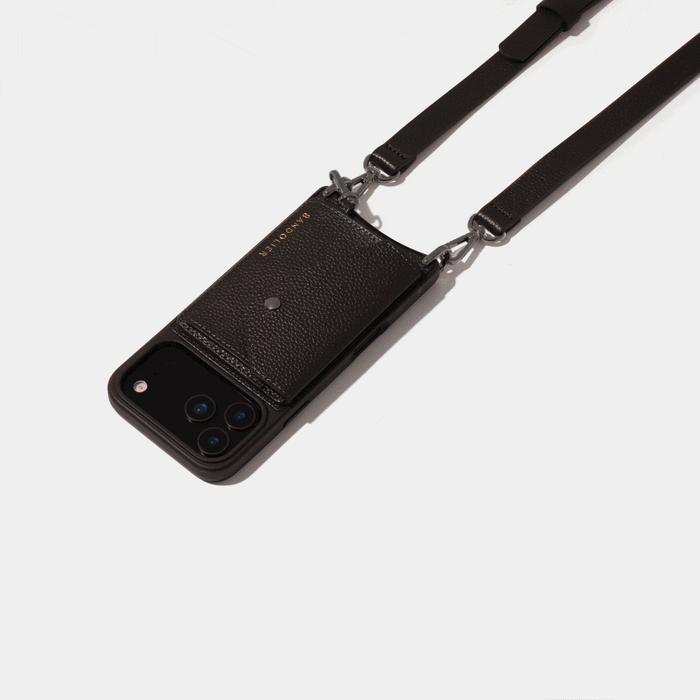 Remi Magnet Wallet Crossbody Phone Case - Black/Pewter