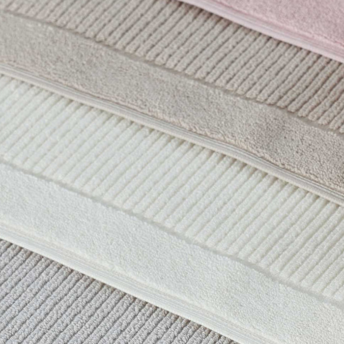 Close-up of various colors of Renew Bath Mat White