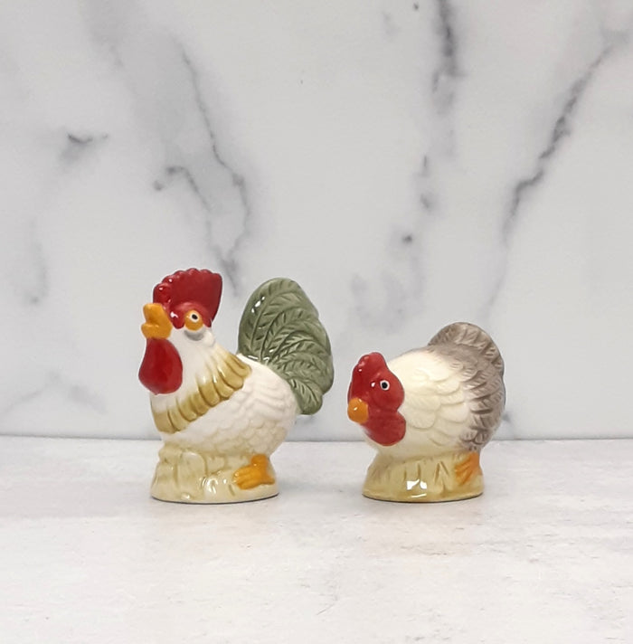 Rooster and Hen Salt and Pepper shakers