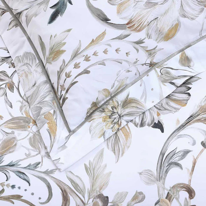 Close-up of Ruben Duvet Cover Set on a white background