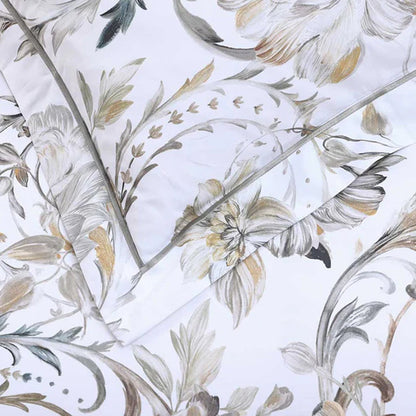 Close-up of Ruben Duvet Cover Set on a white background