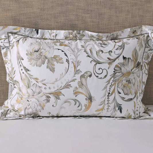 Ruben Pillowcase on a bed with a neutral background