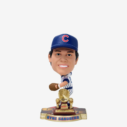 Ryne Sandberg Chicago Cubs 1989 Gold Glove Mini Bighead MLB Bobblehead