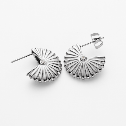 Scallop Ohrstecker Silber