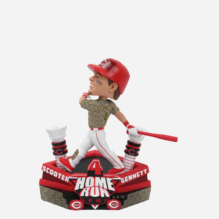Scooter Gennett Cincinnati Reds Four Home Runs In One Game Mini MLB Bobblehead