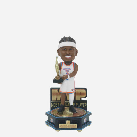 Shai Gilgeous-Alexander Oklahoma City Thunder 2025 Most Valuable Player Mini NBA Bobblehead