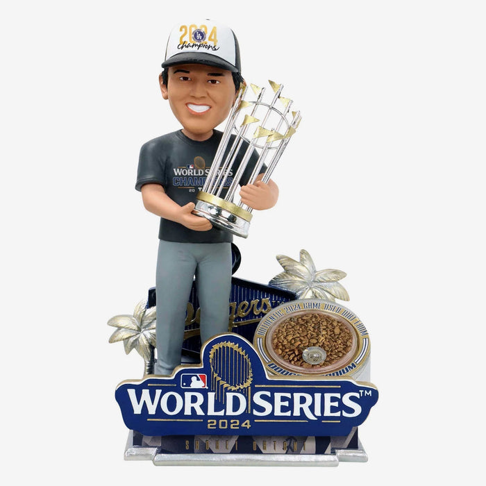 Shohei Ohtani Los Angeles Dodgers 2024 World Series Champions Authentic Dirt MLB Bobblehead