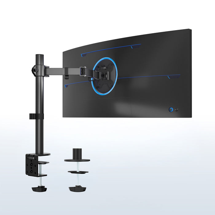 Single monitor desk mount