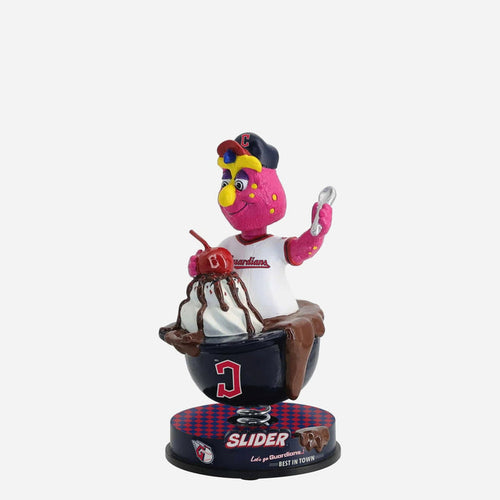 Slider Cleveland Guardians Ice Cream Helmet Mini MLB Bobblehead