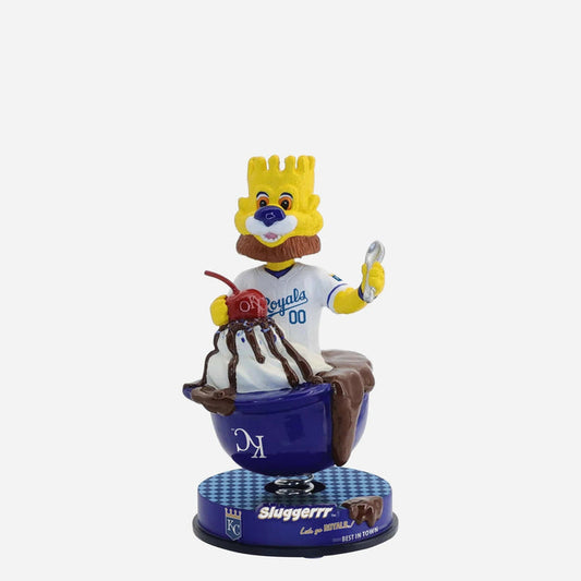Sluggerrr Kansas City Royals Ice Cream Helmet Mini MLB Bobblehead