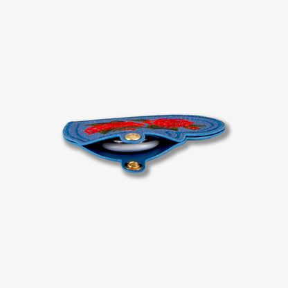 Smart Tracker Keychain - Denim Roses