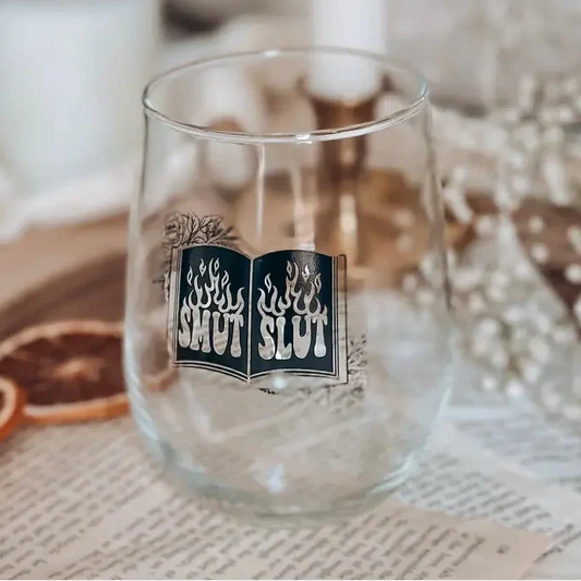 Smut Slut Wine Glass Drinkware
