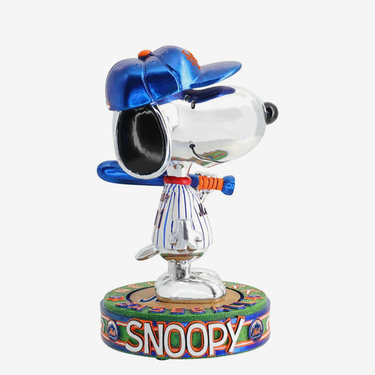 Snoopy New York Mets 2025 Peanuts Electroplated MLB Bobblehead