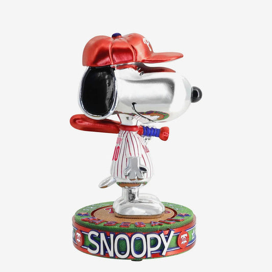 Snoopy Philadelphia Phillies 2025 Peanuts Electroplated MLB Bobblehead