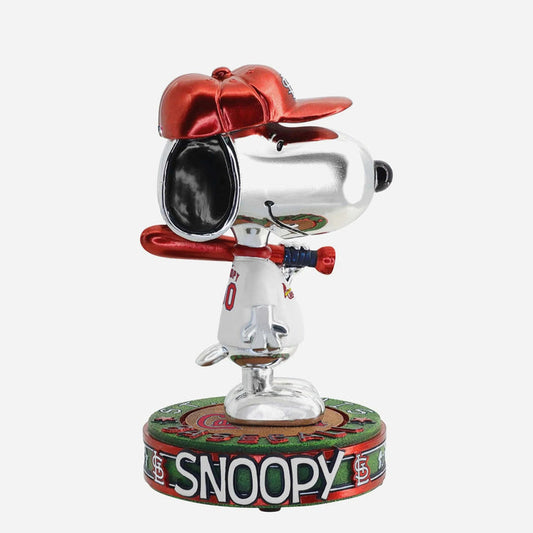 Snoopy St. Louis Cardinals Peanuts 2025 Electroplated MLB Bobblehead