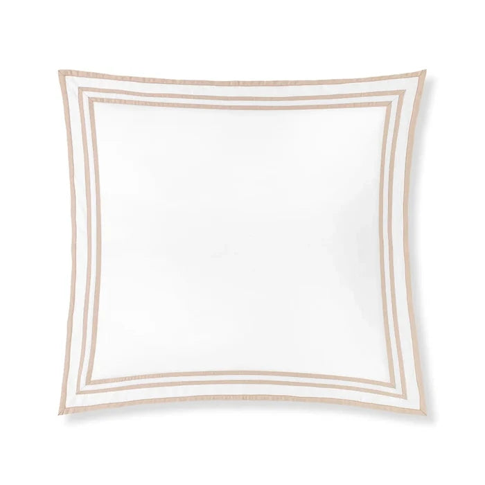 sonata Euro_Sham_sand pillowcase on a white background