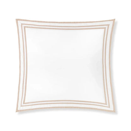 sonata Euro_Sham_sand pillowcase on a white background