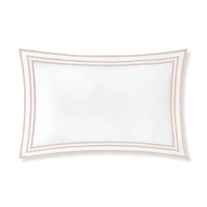 Sonata-White-sand-Sham pillowcase on a white background