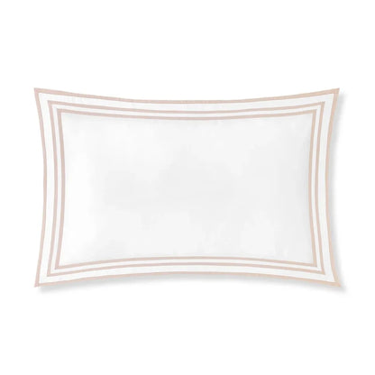 Sonata-White-sand-Sham pillowcase on a white background