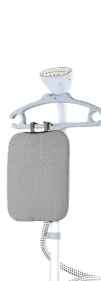 Gray hanger with a textured pad on a white background