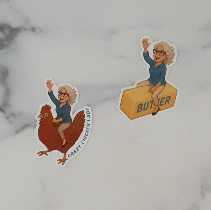 Sticker Crazy Chicken Lady