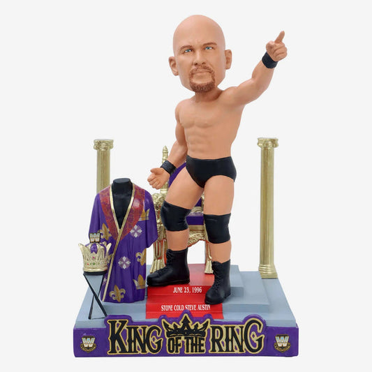 Stone Cold Steve Austin King of The Ring WWE Bobblehead