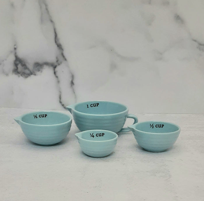 Stoneware Measuring Cups BLUE
