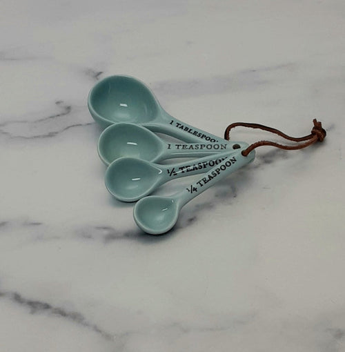 Stoneware Measuring Spoons BLUE