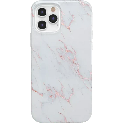 Subtle Blush | White and Pink Marble Case iPhone Case get.casely Classic iPhone 12 Pro
