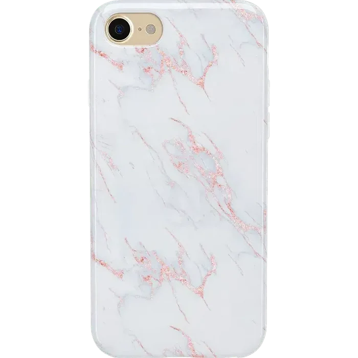 Subtle Blush | White and Pink Marble Case iPhone Case get.casely Classic iPhone 6/7/8