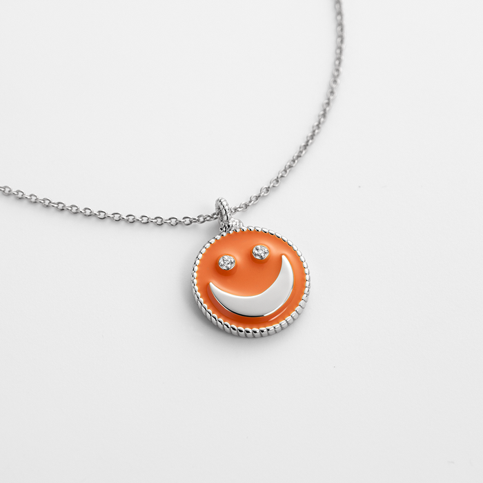 SuMoS Halskette Silber bright orange
