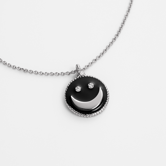 SuMoS Halskette Silber night black