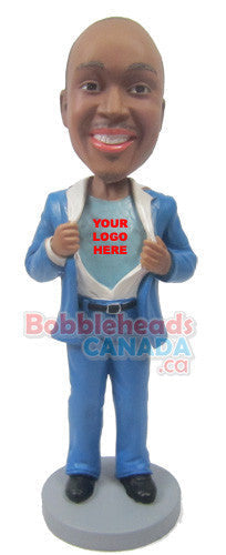 Super Company Logo Man Bobblehead #1 - National Bobblehead HOF Store