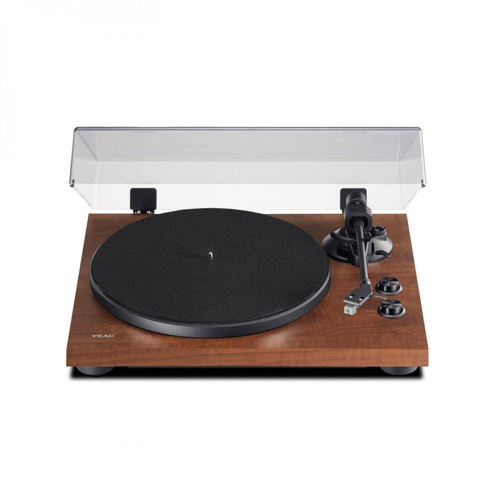 TEAC TN-280BT-A3 2-speed Analog Turntable with Phono EQ and Bluetooth In Walnut Walnut