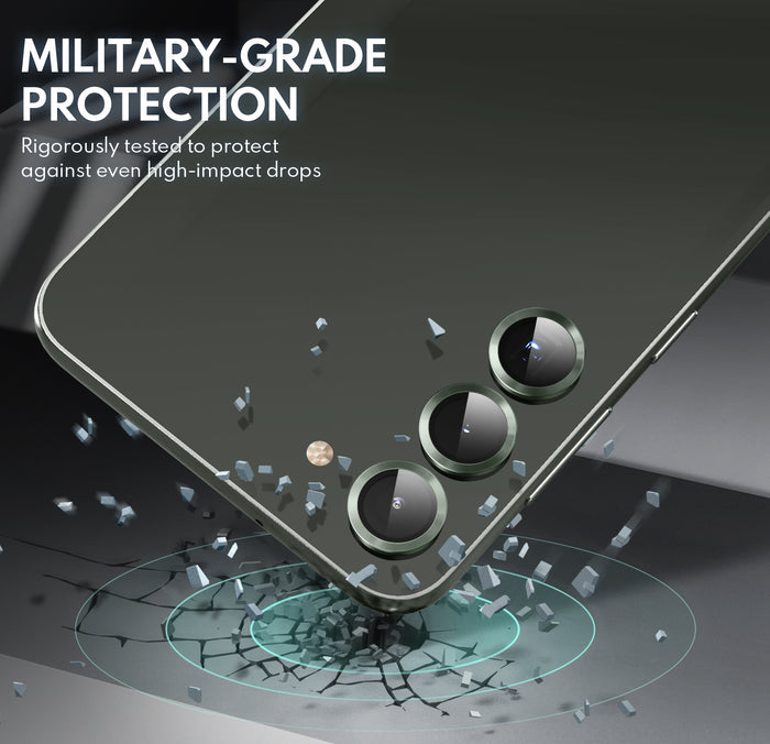 Tempered Glass Camera Lens Protector for Galaxy S23/S23 Plus-Green