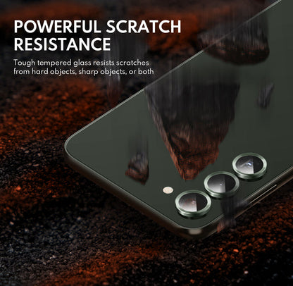 Tempered Glass Camera Lens Protector for Galaxy S23/S23 Plus-Green
