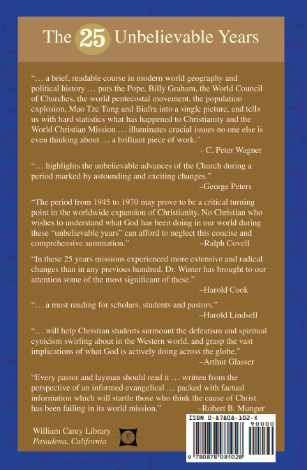 The 25 Unbelievable Years: 1945-1969 - MissionBooks.org
