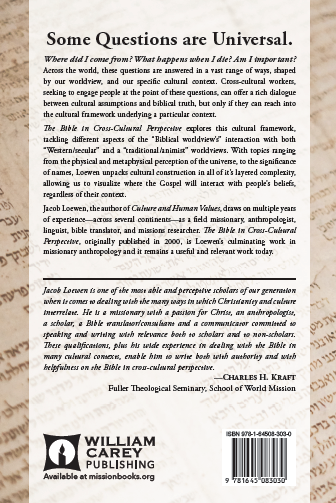 The Bible in Cross-Cultural Perspective (Revised Edition) - MissionBooks.org